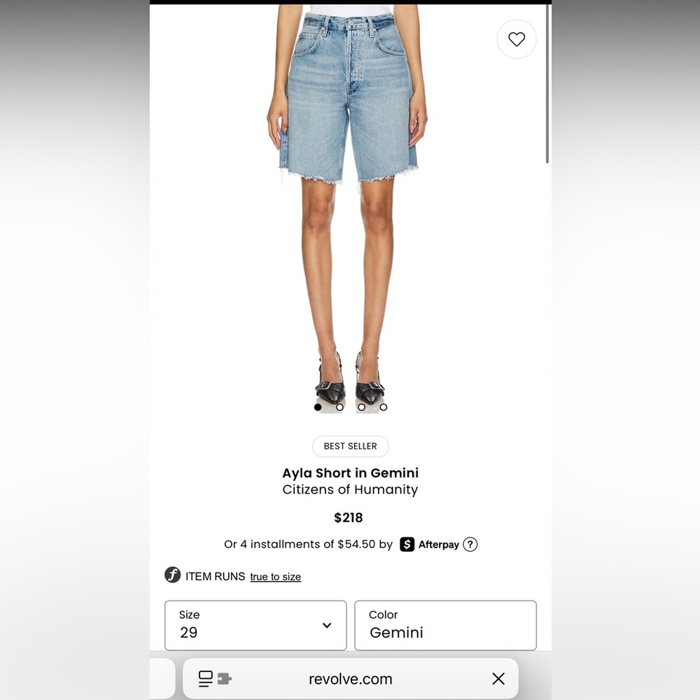 Citizens of Humanity Ayla Short in Blue